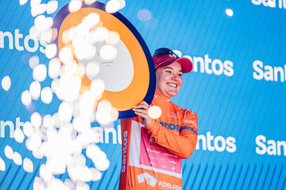 Noemi Ruegg wins stage three and the overall at the 2026 Tour Down Under