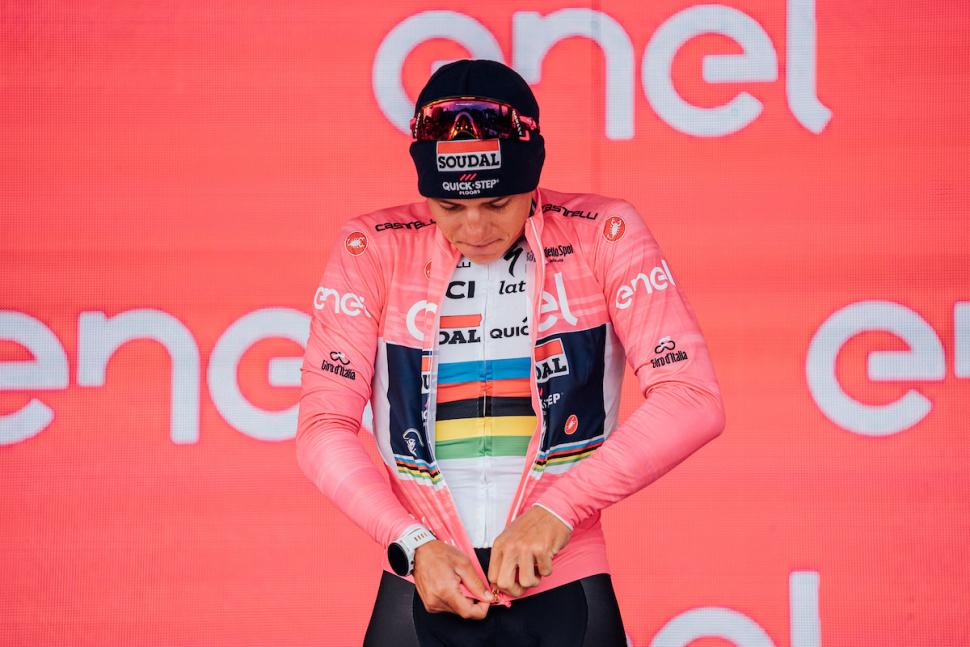 Evenepoel stage 9 Giro (by Zac Williams/SWpix.com)