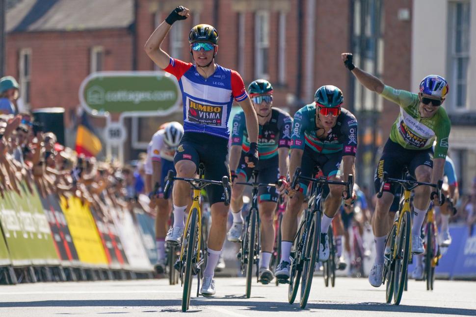 2023 Tour of Britain stage two, Olav Kooij wins in Wrexham (SWpix.com/Zac Williams)