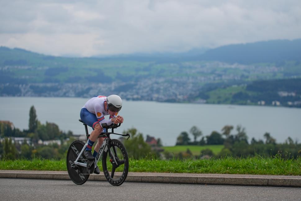 Ben Wiggins, 2024 U23 world time trial championships, Zurich (Zac Williams/SWpix.com)