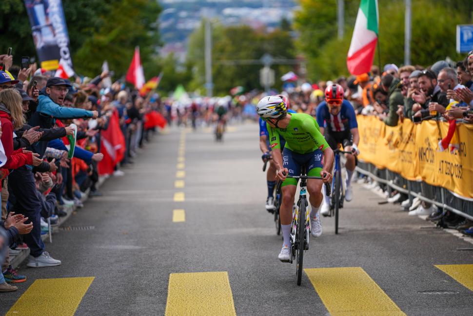 Tadej Pogačar wins the 2024 world road race championships, Zurich (Zac Williams/SWpix.com)