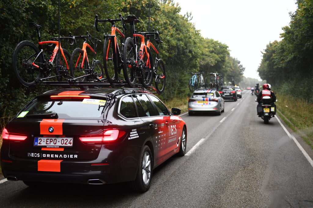 Ineos Grenadiers team car, 2024 Tour of Britain