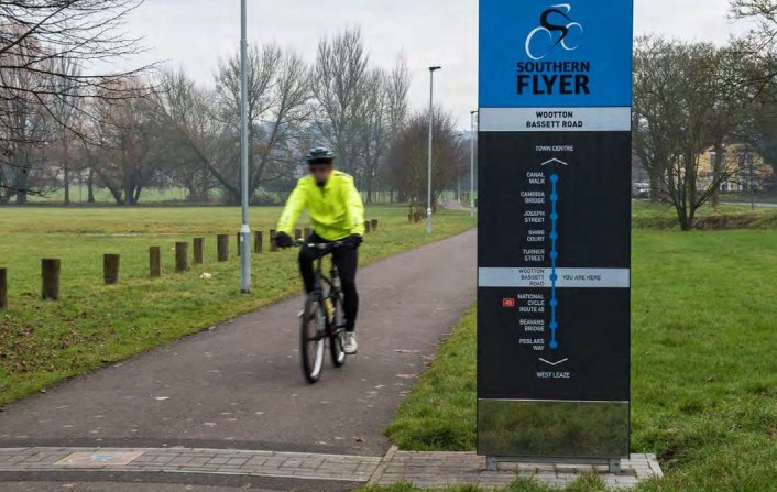 Swindon Southern Flyer bike route