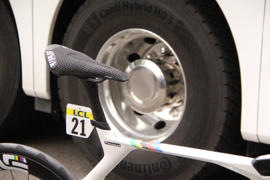 Dauphin&eacute; 2025 Tadej Pogačar Colnago Y1RS saddle