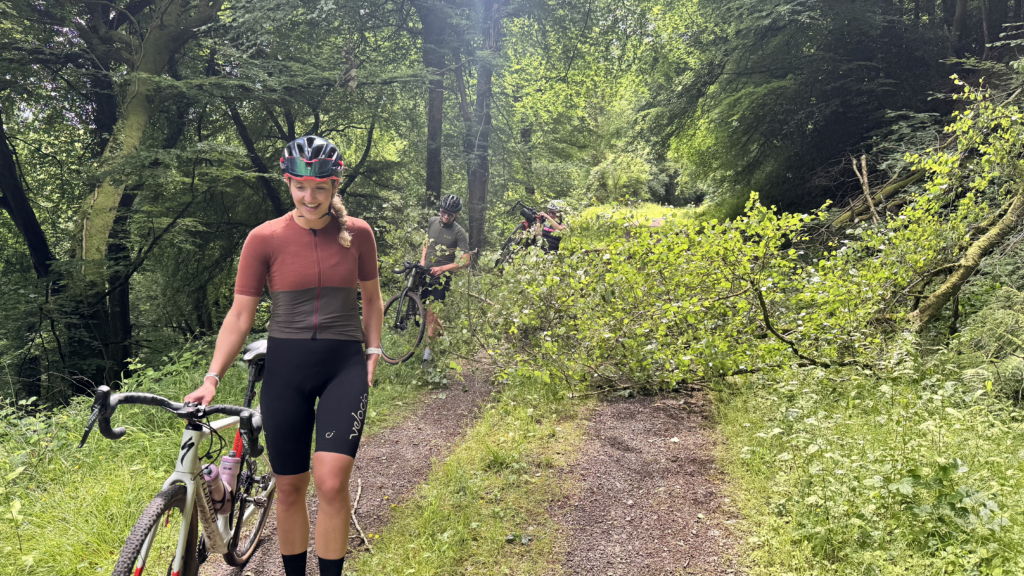 2025 Emily gravel ride fallen tree