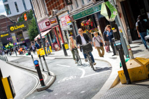 TfL Image &ndash; New cycle lanes on Hammersmith gyratory