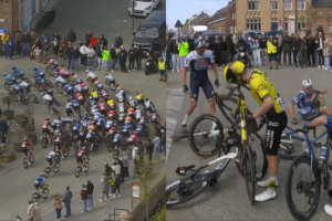 Jordi Meeus causes Gent-Wevelgem crash