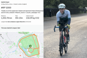 Gabriel Sayer rides 1,000km around Regent’s Park