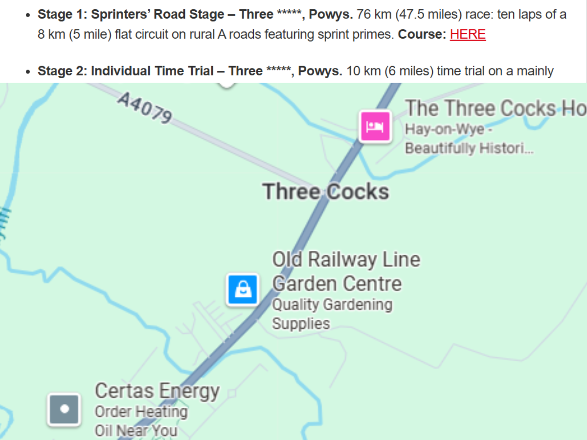 British Cycling “censors” Three Cocks