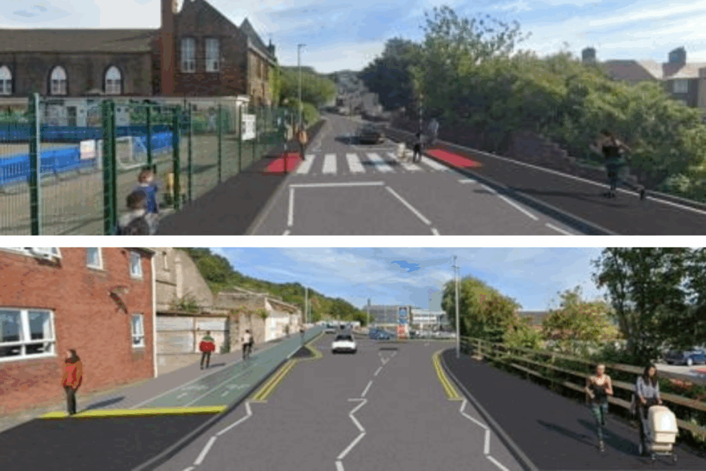 Cycle lane plans, Whitehaven