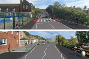 Cycle lane plans, Whitehaven