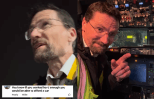 Cyclist’s ‘get a proper job’ comeback