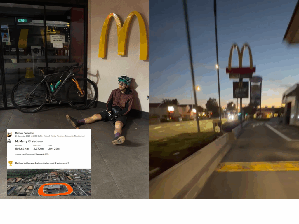 Festive 500 around a McDonald’s drive-through