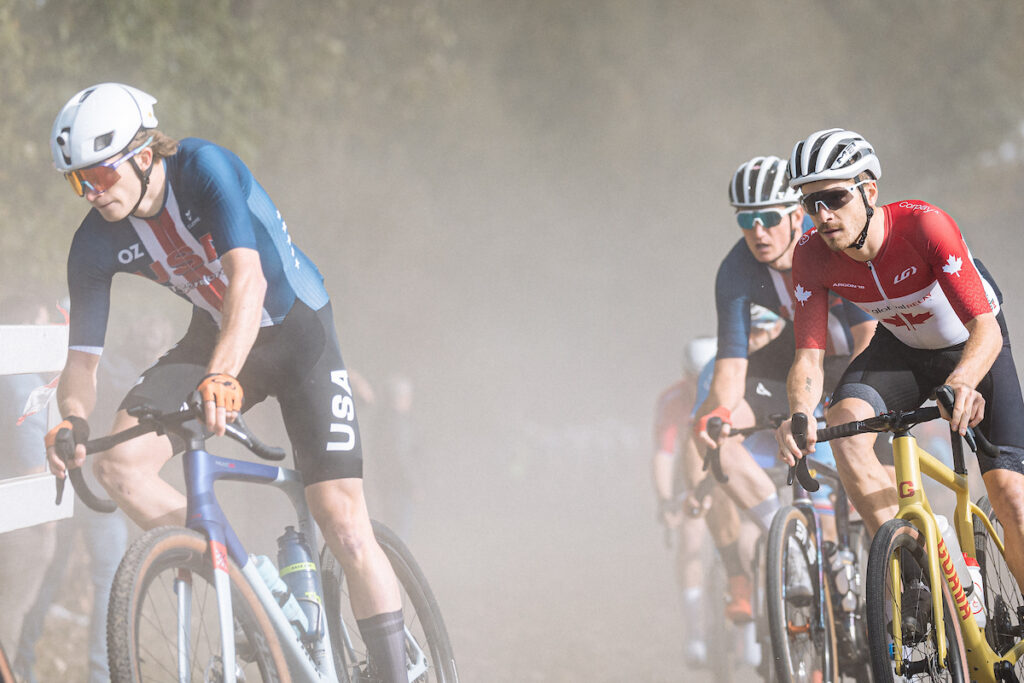Gravel World Championships 2024 mid-race