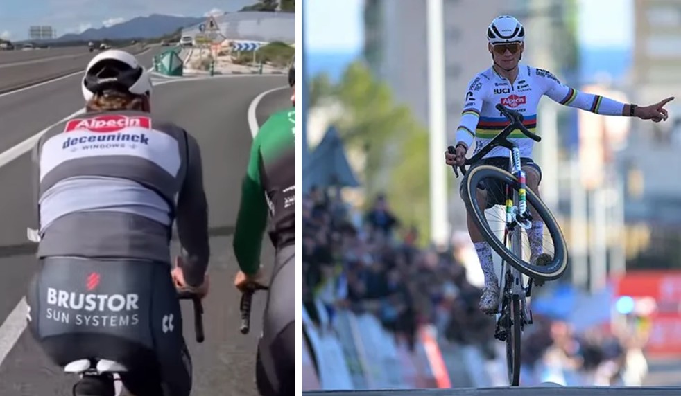 Mathieu van der Poel in Benidorm, training and racing, 2026