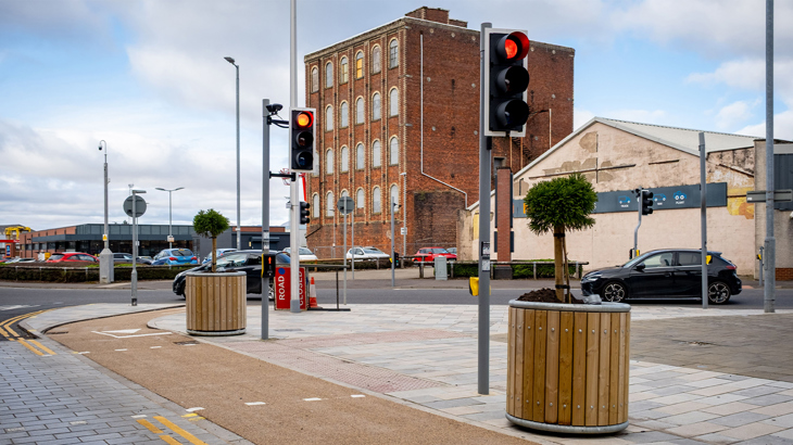 Safer crossing points and a cycle lane provision, Greenock