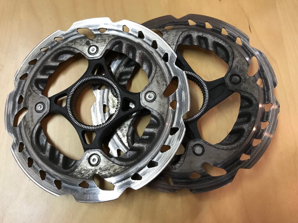 Worn out disc rotors - 1