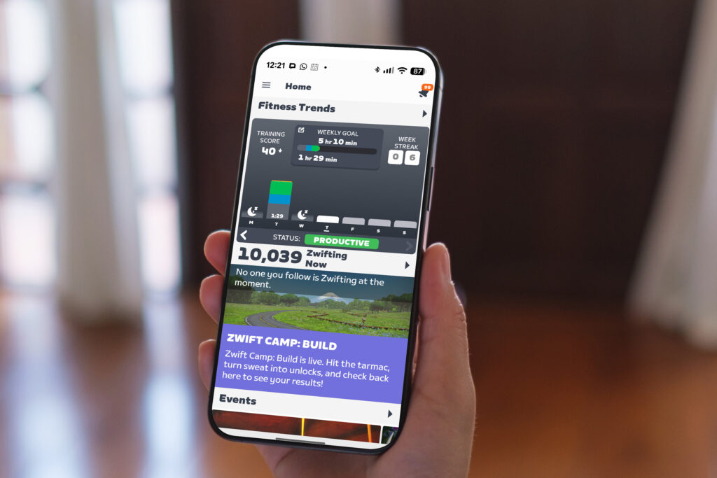 Zero to Zwift fit phone