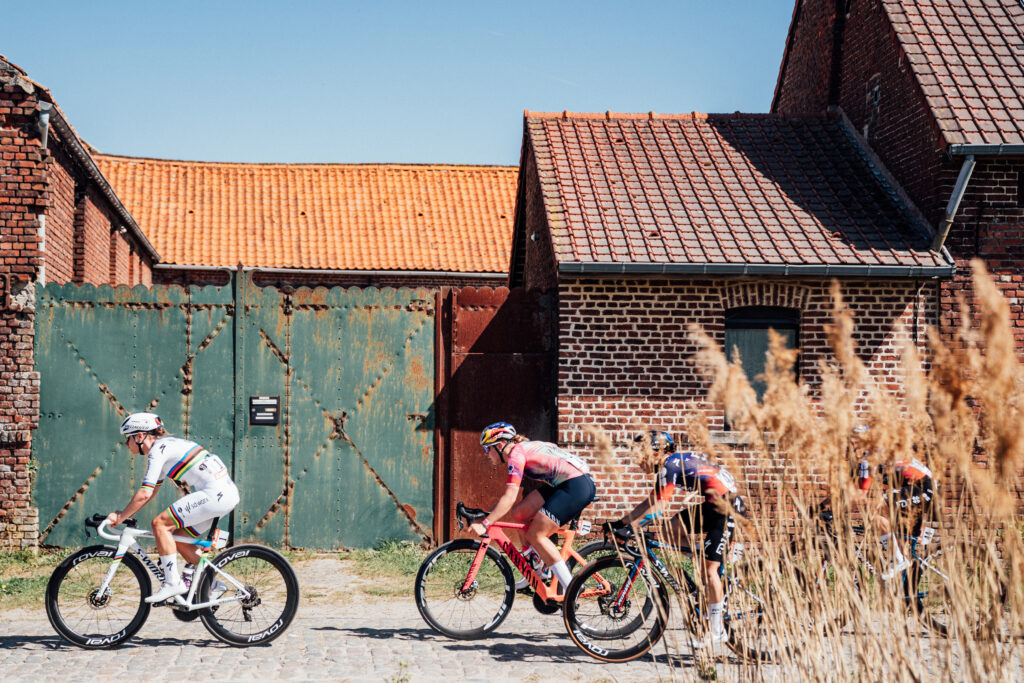 Lotte Kopecky and Zoe Backstedt, 2025 Paris-Roubaix