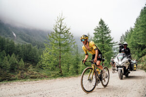 Simon Yates on the Colle delle Finestre, stage 20, 2025 Giro d’Italia