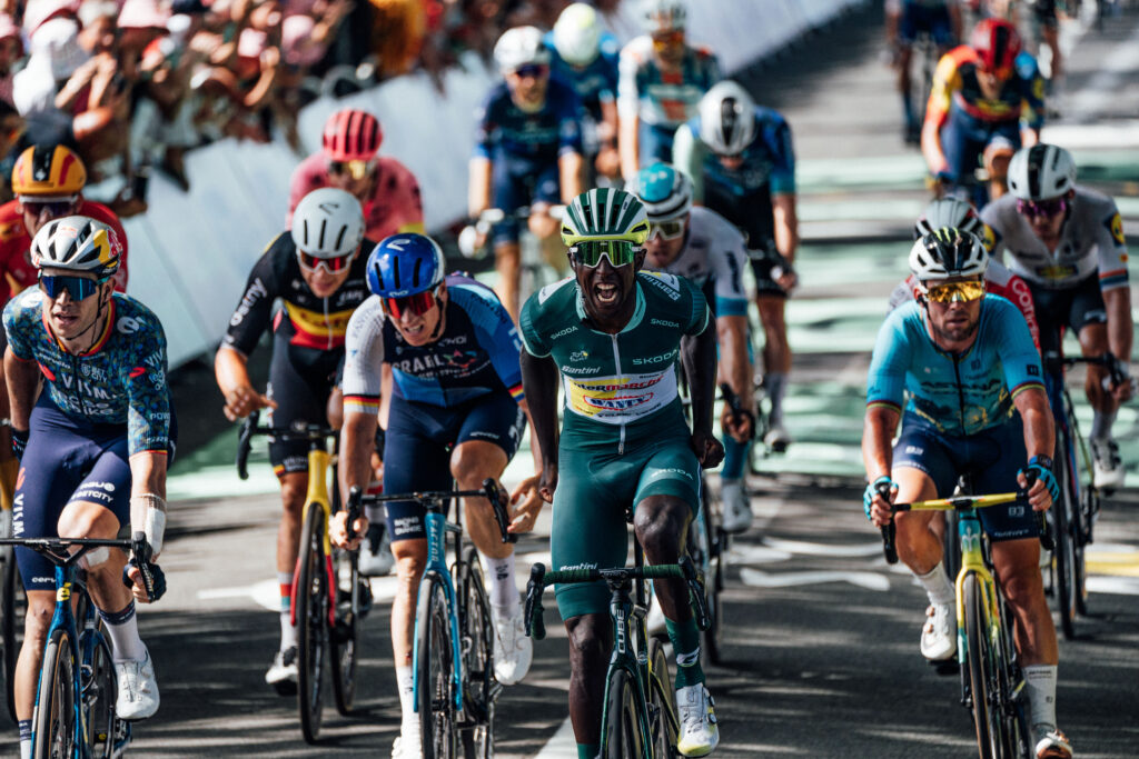 Biniam Girmay wins stage 12 of 2024 Tour de France, with Mark Cavendish in fifth