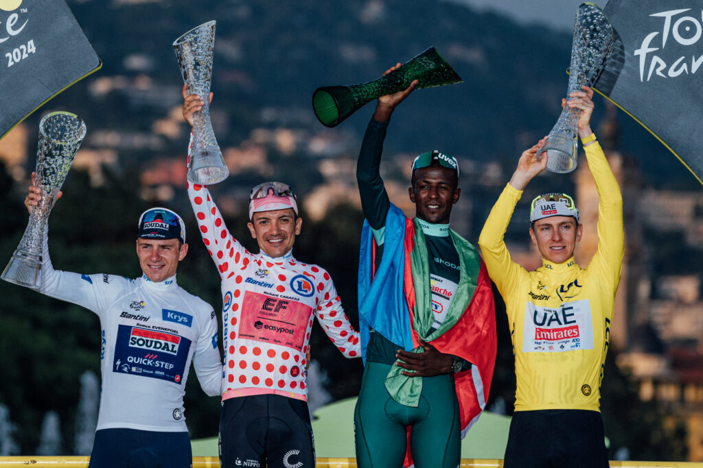 2024 Tour de France jersey winners Zac Williams/SWpix.com