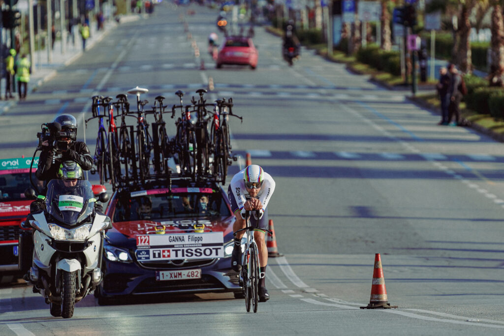 2022 Ganna TT with team car behind