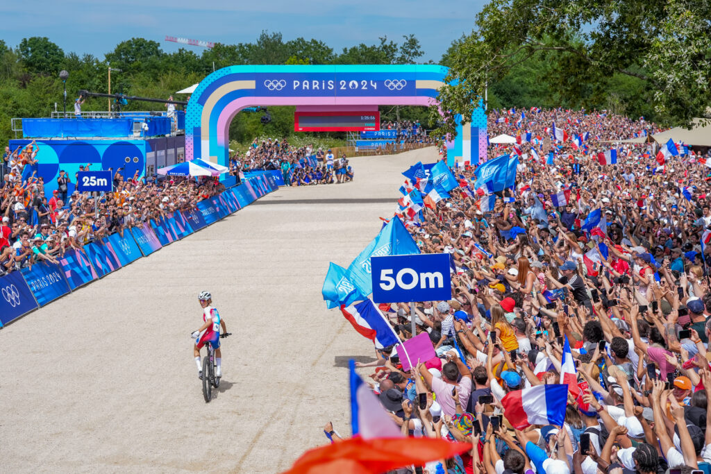 Pauline Ferrand-Prévot wins 2024 mountain bike cross-country race, Olympic Games