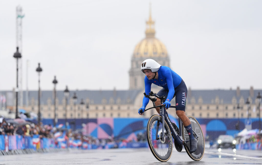 Alberto Bettiol at the Men’s Individual Time Trial at 2024 Paris Olympic Games